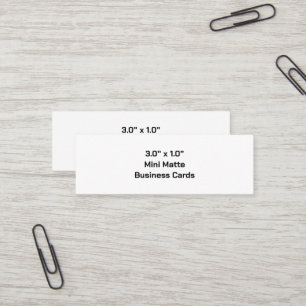 Erstellen Sie Ihre eigenen Mini-Matte-Vizitkarten Mini Visitenkarte