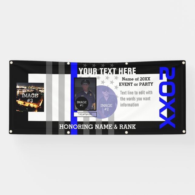 Erstellen Sie Ihre eigenen mit 3 Bildern und 6 Tex Banner (Horizontal)