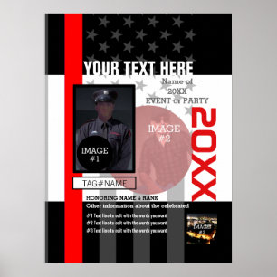 Erstellen Sie Ihre eigenen mit 3 Bildern und 9 Tex Poster