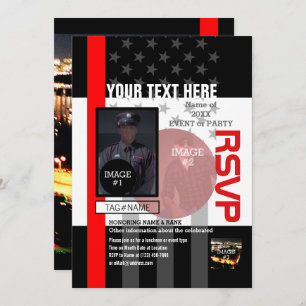 Erstellen Sie Ihre eigenen mit 4 Bildern und 12 Te Einladung