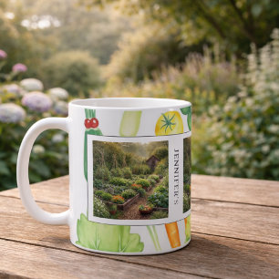 Erstellen Sie Ihre eigenen monogrammierten Gartenf Kaffeetasse