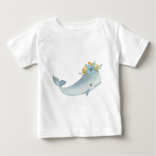 Erstellen Sie Ihre eigenen Niedlichen Wale und Blu Baby T-shirt