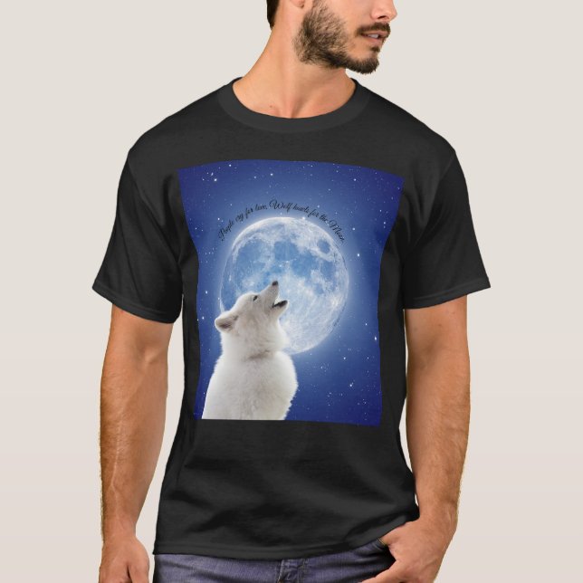 Erstellen Sie Ihre eigenen Niedlichen Wolfshauben  T-Shirt (Vorderseite)