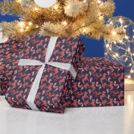 Erstellen Sie Ihre eigenen nordischen Pferde und V Geschenkpapier