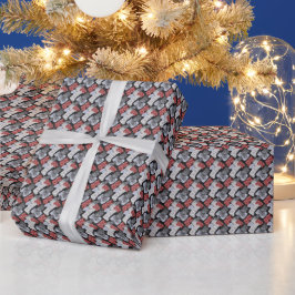 Erstellen Sie Ihre eigenen nordischen Weihnachtsso Geschenkpapier