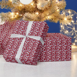 Erstellen Sie Ihre eigenen nordischen Weißen Pferd Geschenkpapier
