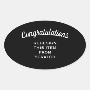 Erstellen Sie Ihre eigenen Ovaler Aufkleber