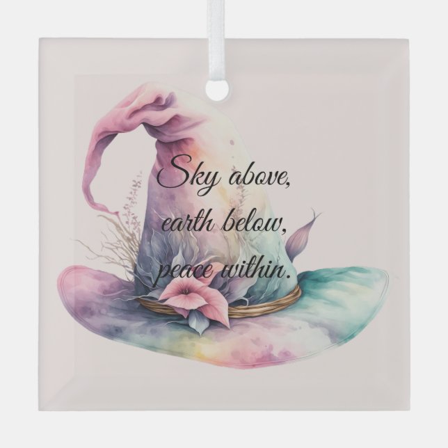 Erstellen Sie Ihre eigenen pastellfarbenen Rainbow Ornament Aus Glas (Vorderseite)