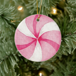 Erstellen Sie Ihre eigenen Peppermint Candy Weihna Keramik Ornament