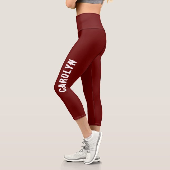 Erstellen Sie Ihre eigenen Personalisierten Namen  Capri Leggings (Links)