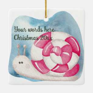 Erstellen Sie Ihre eigenen Pfefferminz Candy Snail Keramikornament