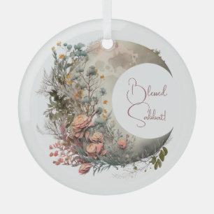 Erstellen Sie Ihre eigenen Pfirsichrosen Floral Ha Ornament Aus Glas