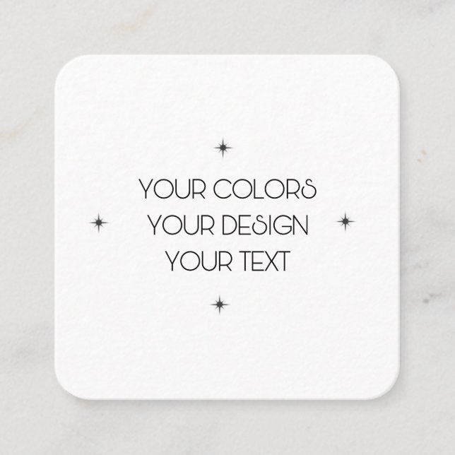 Erstellen Sie Ihre eigenen Quadratische Visitenkarte (Vorderseite)