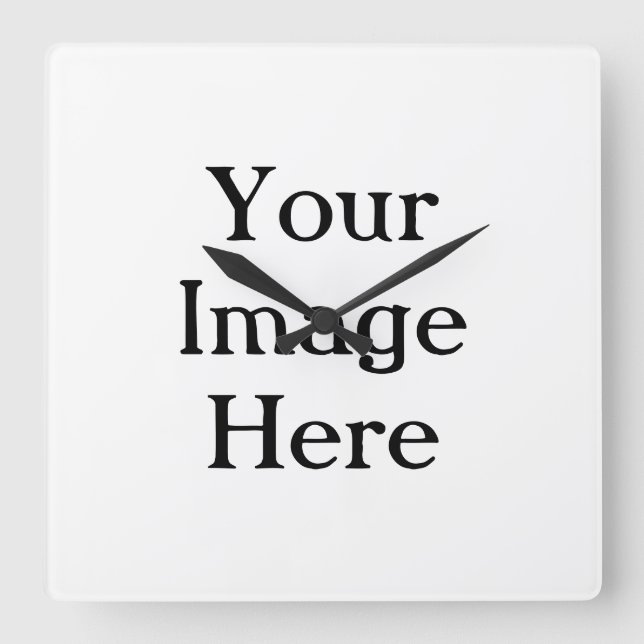 Erstellen Sie Ihre eigenen Quadratische Wanduhr (Vorderseite)