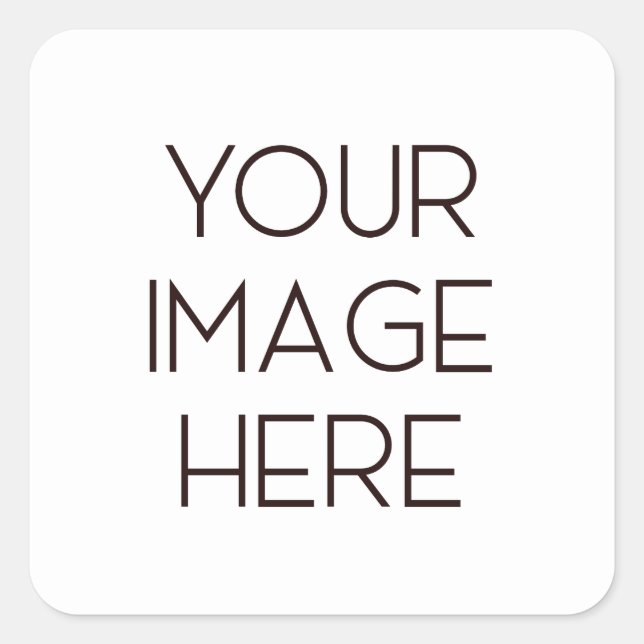 Erstellen Sie Ihre eigenen Quadratischer Aufkleber (Vorderseite)