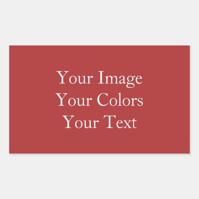 Erstellen Sie Ihre eigenen Rechteckiger Aufkleber (Vorderseite)