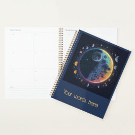 Erstellen Sie Ihre eigenen Regenbogenmonde Planer