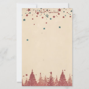 Erstellen Sie Ihre eigenen Retro-Celestial-Red-Yul Briefpapier