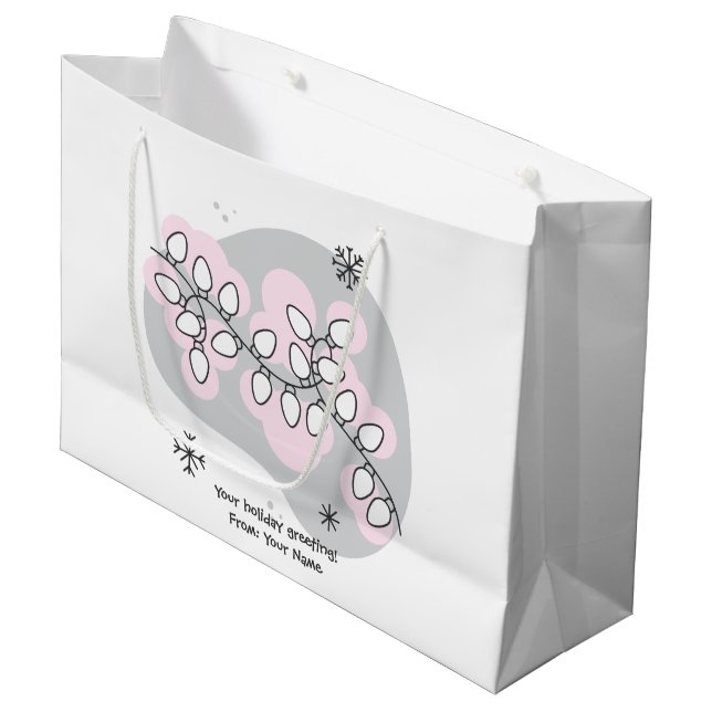 Erstellen Sie Ihre eigenen Retro-String Lichter We Große Geschenktüte (Vorderseite Schrägansicht)