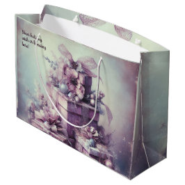 Erstellen Sie Ihre eigenen romantischen Rosa- und  Große Geschenktüte