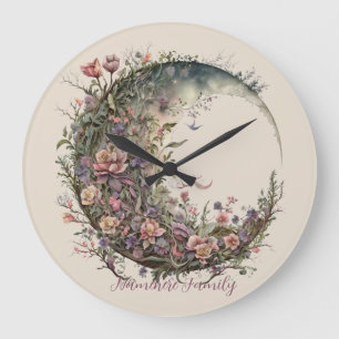 Erstellen Sie Ihre eigenen romantischen Rosen - Mo Große Wanduhr