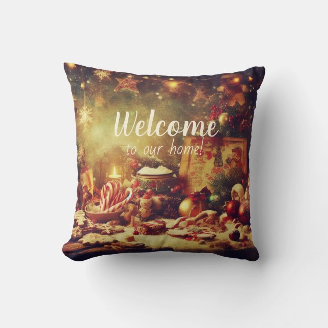 Erstellen Sie Ihre eigenen romantischen Weihnachts Kissen (Vorderseite)