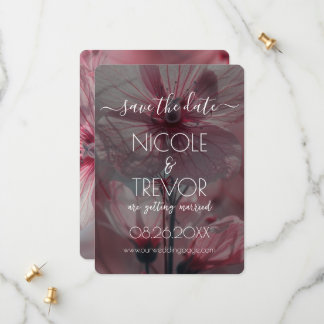 Erstellen Sie Ihre eigenen - rosa, durchsichtige B Save The Date