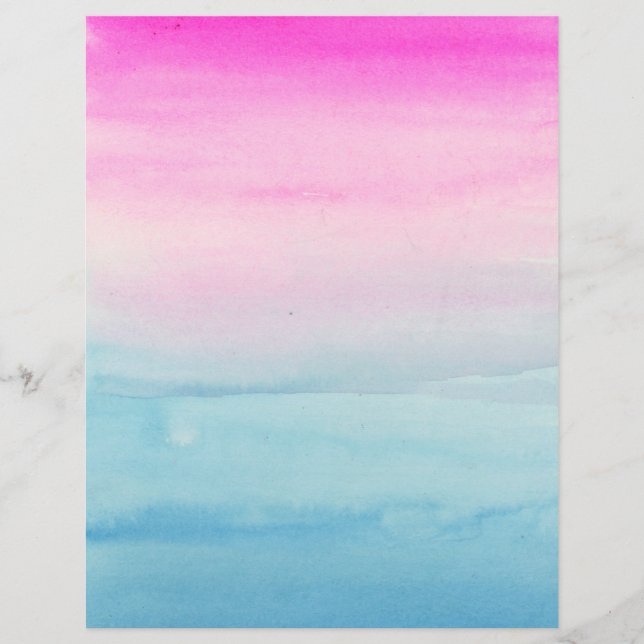 Erstellen Sie Ihre eigenen rosa und blauen Ombre Flyer (Vorne)