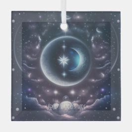 Erstellen Sie Ihre eigenen rosa Wolken und Silberm Ornament Aus Glas