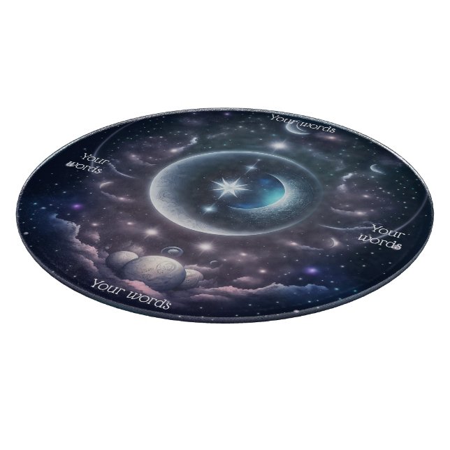 Erstellen Sie Ihre eigenen rosa Wolken und Silberm Schneidebrett (Ecke)