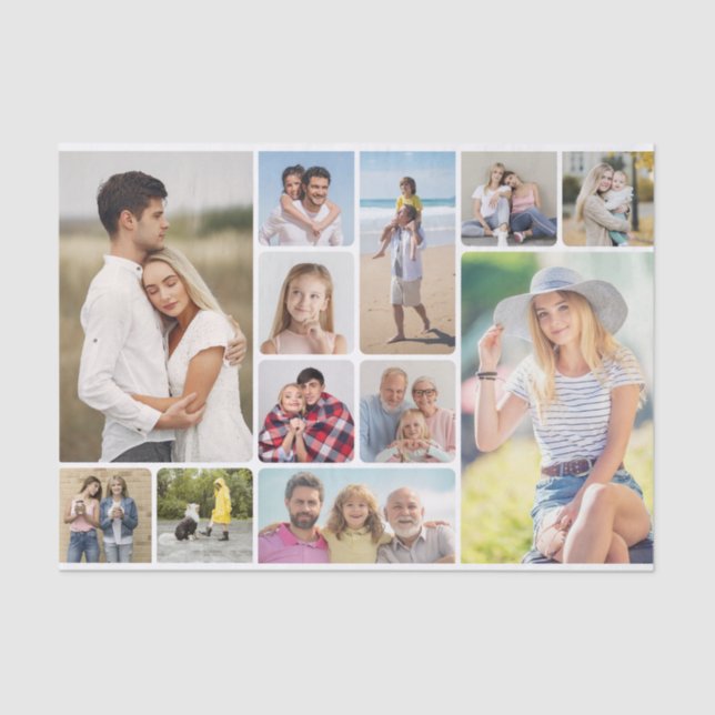 Erstellen Sie Ihre eigenen Rundecken 12 FotoCollag Seidenpapier (Vorderseite)