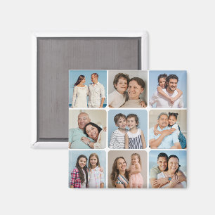 Erstellen Sie Ihre eigenen Rundecken 9 FotoCollage Magnet