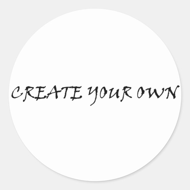 Erstellen Sie Ihre eigenen Runder Aufkleber (Vorderseite)
