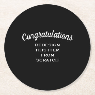 Erstellen Sie Ihre eigenen Runder Pappuntersetzer