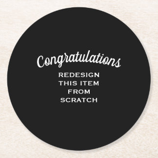 Erstellen Sie Ihre eigenen Runder Pappuntersetzer