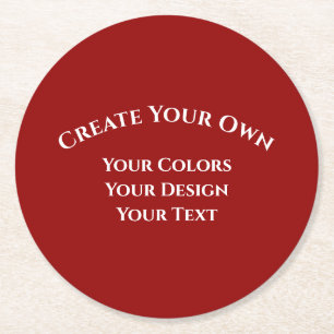 Erstellen Sie Ihre eigenen Runder Pappuntersetzer