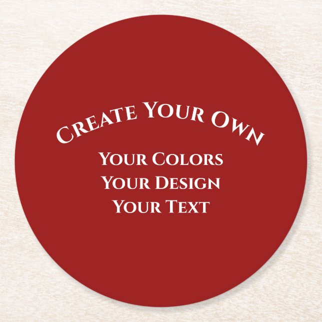 Erstellen Sie Ihre eigenen Runder Pappuntersetzer (Vorderseite)