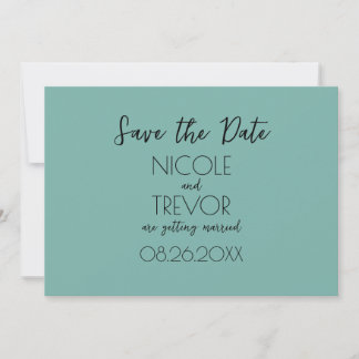 Erstellen Sie Ihre eigenen - Schlicht Minimalistis Save The Date