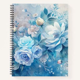 Erstellen Sie Ihre eigenen shabby chic blauen und  Notizbuch