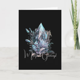 Erstellen Sie Ihre eigenen Silberkristalle Karte