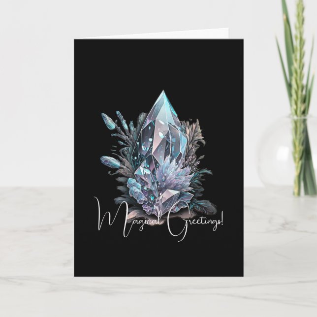 Erstellen Sie Ihre eigenen Silberkristalle Karte (Vorderseite)