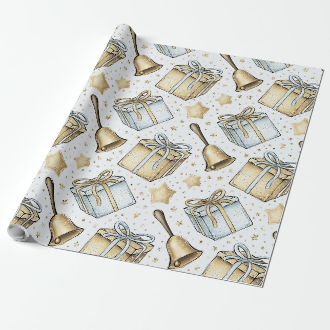Erstellen Sie Ihre eigenen Silver & Gold Geschenke Geschenkpapier (Ungerollt)