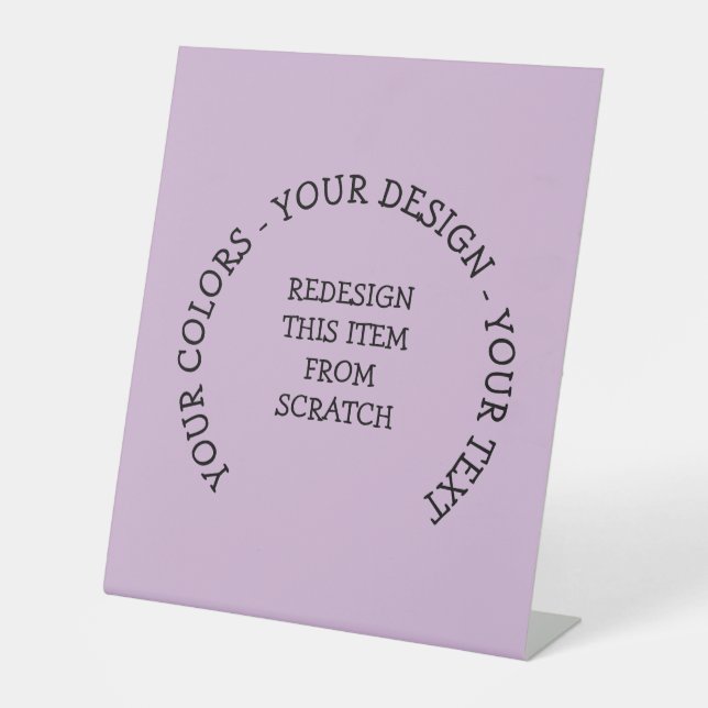 Erstellen Sie Ihre eigenen Sockelschild (Vorderseite)