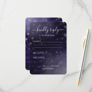 Erstellen Sie Ihre eigenen - Spiral Starry Sky RSVP Karte