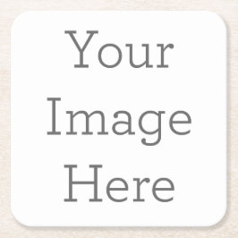 Erstellen Sie Ihre eigenen Square-Untersetzer Rechteckiger Pappuntersetzer