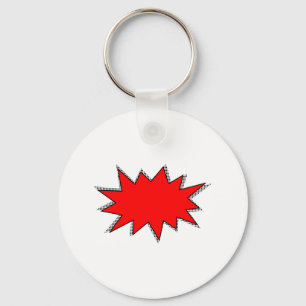 Erstellen Sie Ihre eigenen Superhelden Onomatopoei Schlüsselanhänger