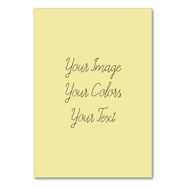 Erstellen Sie Ihre eigenen Tischnummer (Vorderseite)