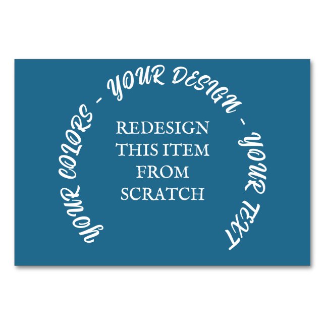 Erstellen Sie Ihre eigenen Tischnummer (Vorderseite)