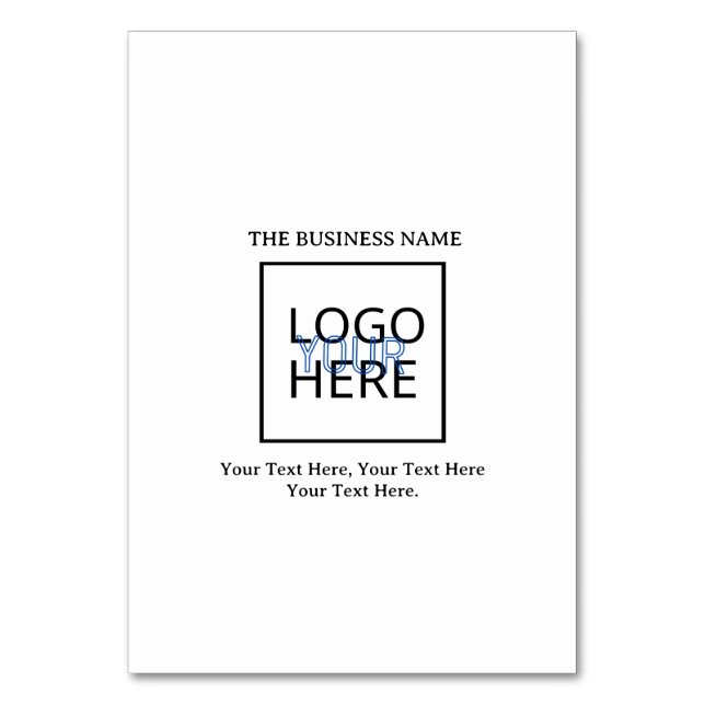 Erstellen Sie Ihre eigenen Tischnummer (Vorderseite)