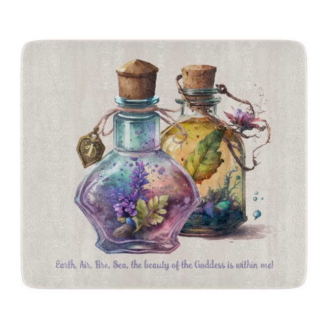 Erstellen Sie Ihre eigenen Trinkflaschen Schneidebrett (Vorderseite)